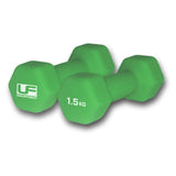 Urban Fitness Hex Dumbbells (Pair) 2 x 0.5 kg-2 x 1 kg-2 x 1.5 kg-2 x 2 kg - 53 Degrees North 