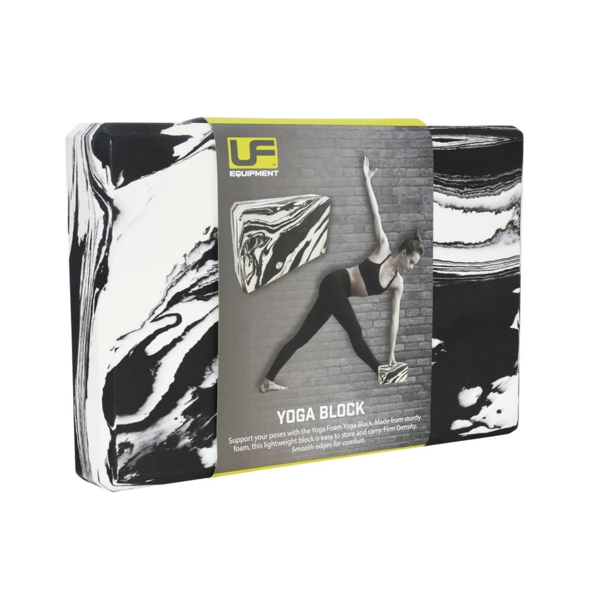 Urban Fitness Marbled Yoga Block Black/White - 53 Degrees North 