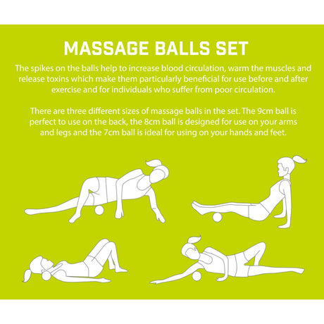Urban Fitness Massage Balls Set Default Title - 53 Degrees North 