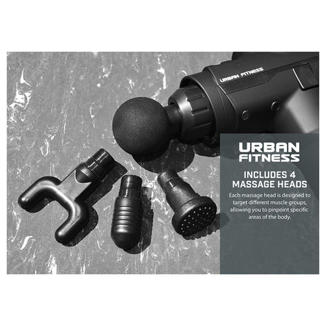 Urban Fitness Massage Gun Black - 53 Degrees North 
