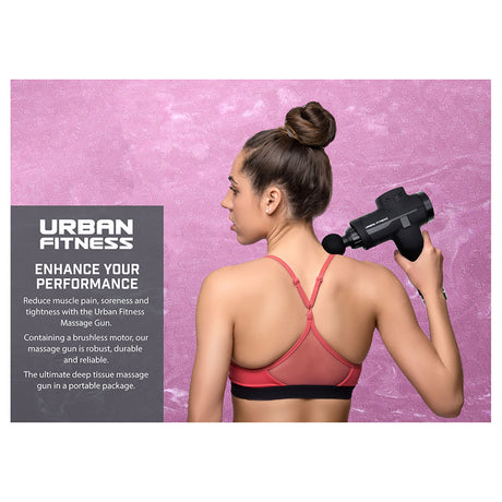 Urban Fitness Massage Gun Black - 53 Degrees North 