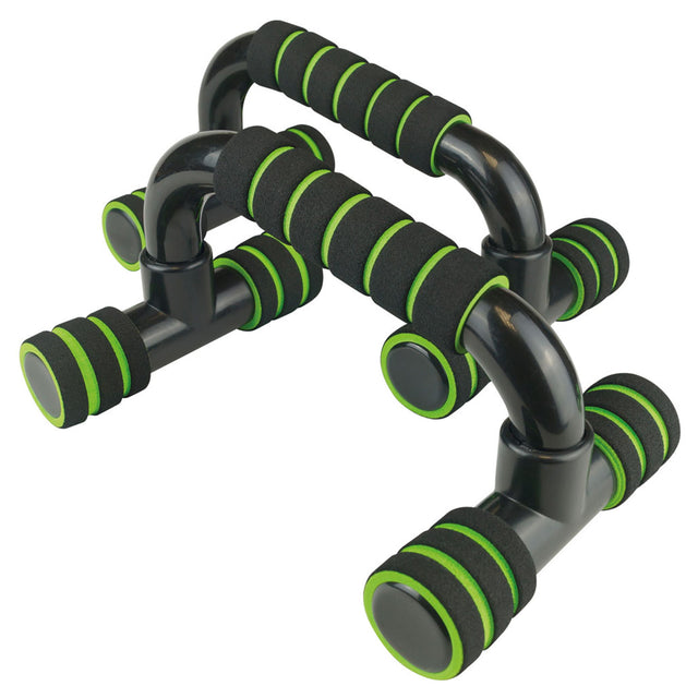 Urban Fitness Push Up Bars Black/Green - 53 Degrees North 