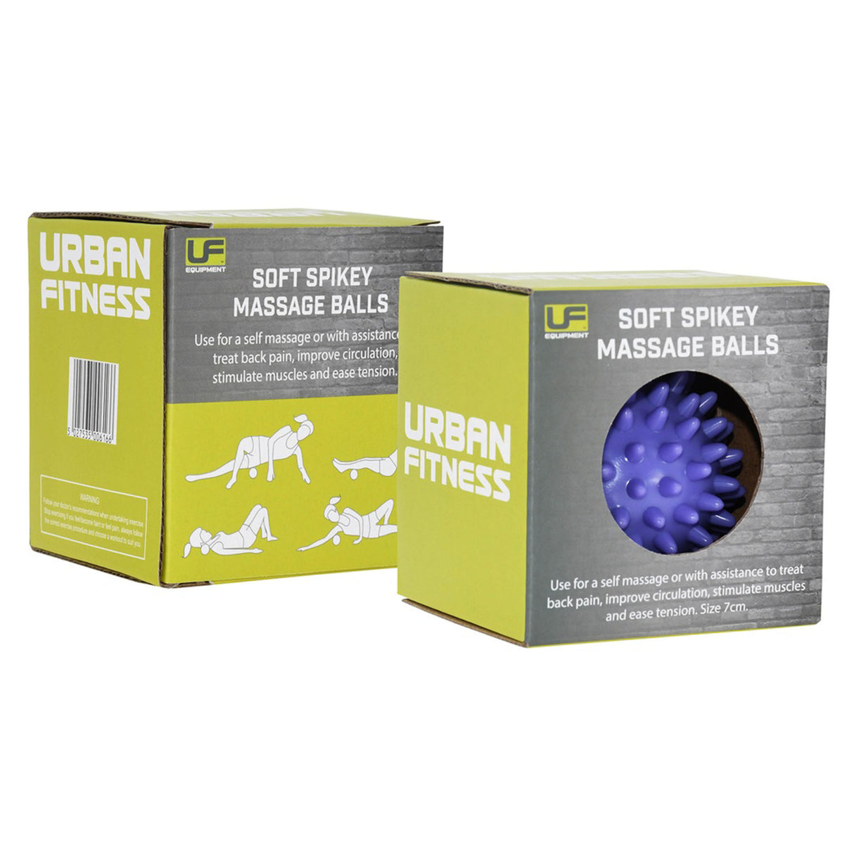 Urban Fitness Soft Spikey Massage Balls 7cm-8cm-9cm - 53 Degrees North 