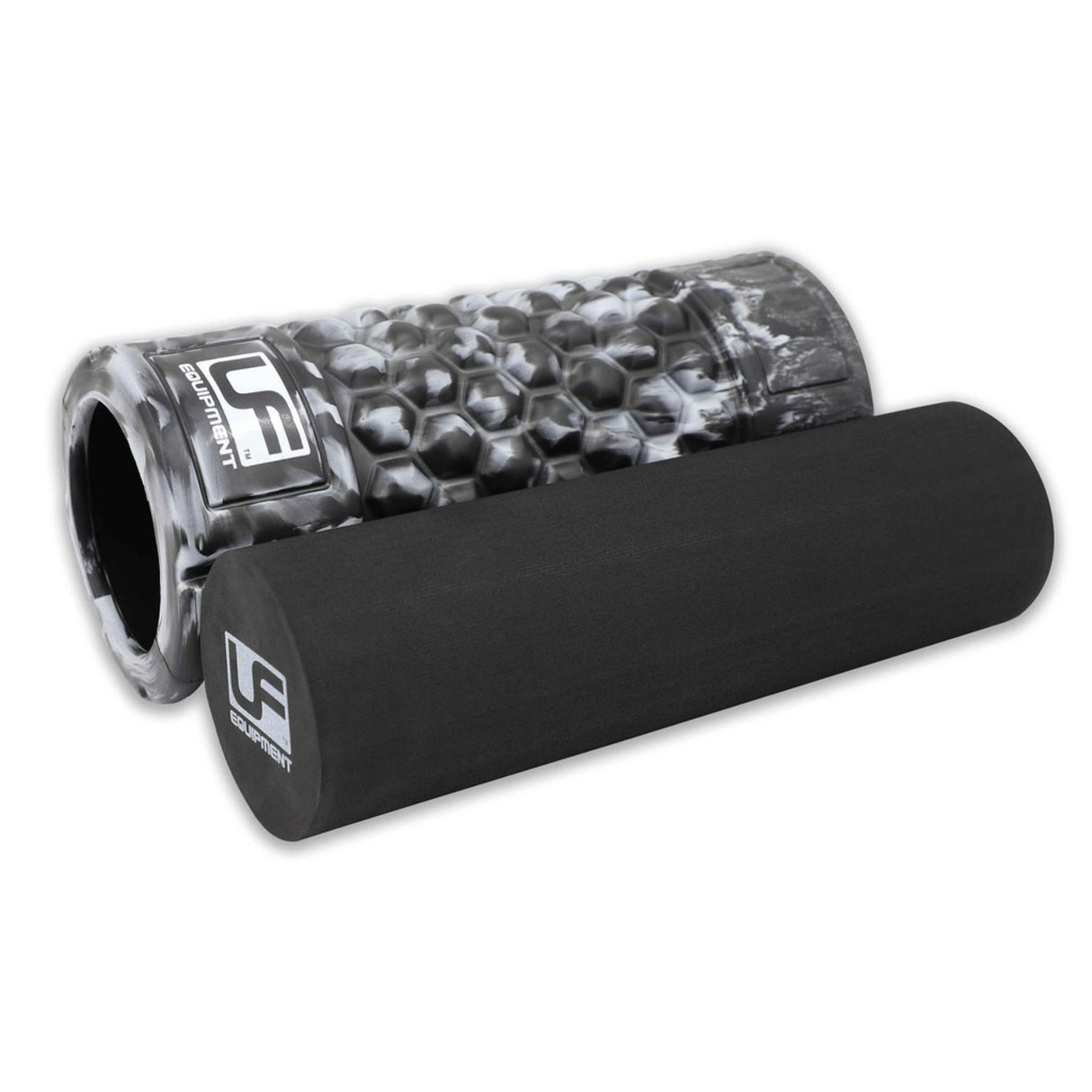Urban Fitness 2 in 1 Massage Roller Set Black/Silver #- 53 Degrees North 