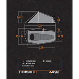 Vango F10 Banshee UL 1 Person Tent Burnt Orange - 53 Degrees North 
