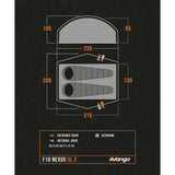 Vango F10 Nexus UL 2 Trekking Tent Alpine Green - 53 Degrees North 