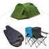 Vango Festival Pack - 1 Tent + 2 Sleeping Bags + 2 Chairs Granite Grey / Cobalt - 53 Degrees North