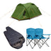 Vango Festival Pack - 1 Tent + 2 Sleeping Bags + 2 Chairs Cobalt / Cobalt - 53 Degrees North