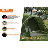 Vango Festival Pack - 1 Tent + 2 Sleeping Bags + 2 Chairs Granite Grey / Granite Grey-Granite Grey / Cobalt-Cobalt / Granite Grey-Cobalt / Cobalt - 53 Degrees North 