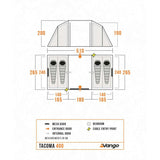 Vango Tacoma 400 Family Tent Deep Blue - 53 Degrees North 