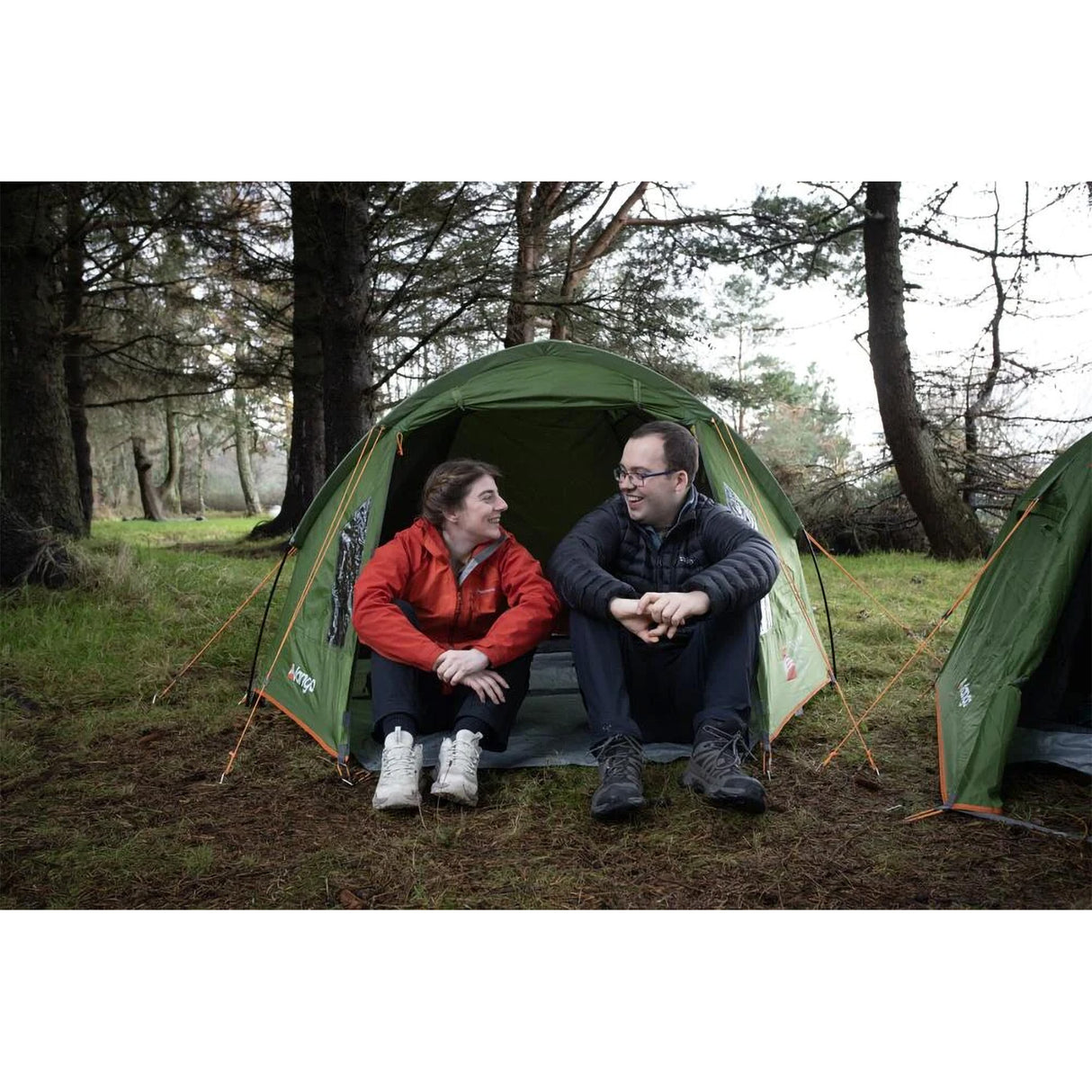 Vango Tay 300 3 Person Adventure Tent Peridot Green-Deep Blue - 53 Degrees North 
