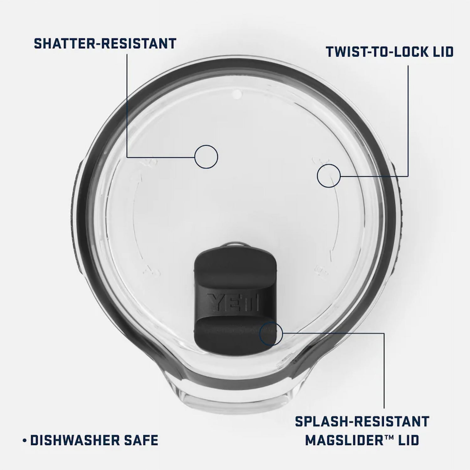 YETI Rambler 64oz (1.9 L) Pitcher Magslider Lid Clear #- 53 Degrees North 