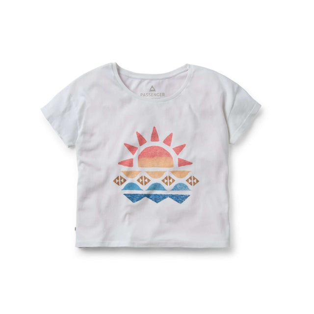 Passenger Women's Sunray Cotton T-Shirt White / X-Small-White / Small-White / Medium-White / Large-White / X-Large #- 53 Degrees North 