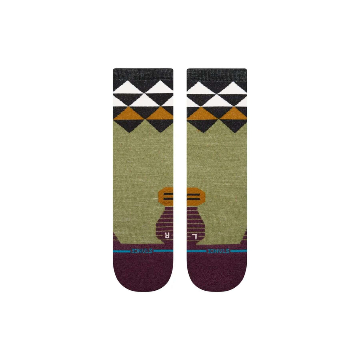 Stance Quadrilateral Light Wool Crew Socks Black / Medium (UK 5.5-8) #- 53 Degrees North 