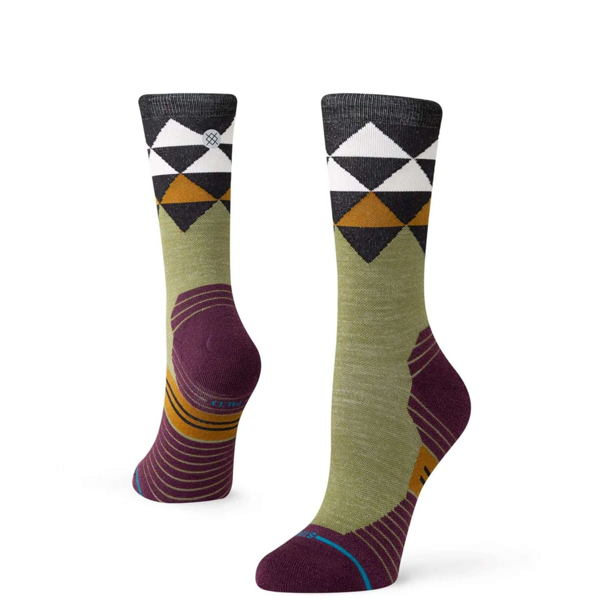 Stance Quadrilateral Light Wool Crew Socks Black / Medium (UK 5.5-8) #- 53 Degrees North 
