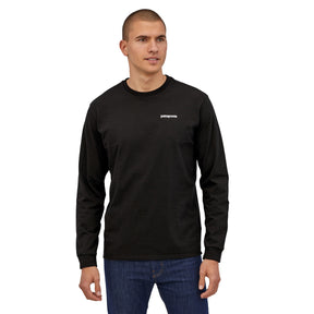 Patagonia Men's Long Sleeve P-6 Logo Responsibili-Tee Black / Small-Black / Medium-Black / Large-Black / X-Large-Black / XX-Large #- 53 Degrees North 