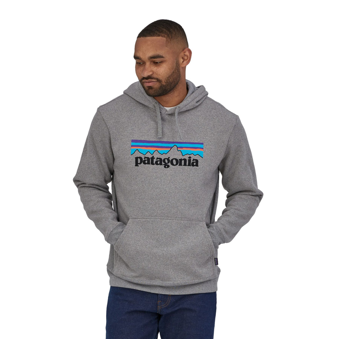 Patagonia P-6 Logo Uprisal Hoody #color_gravel-heather