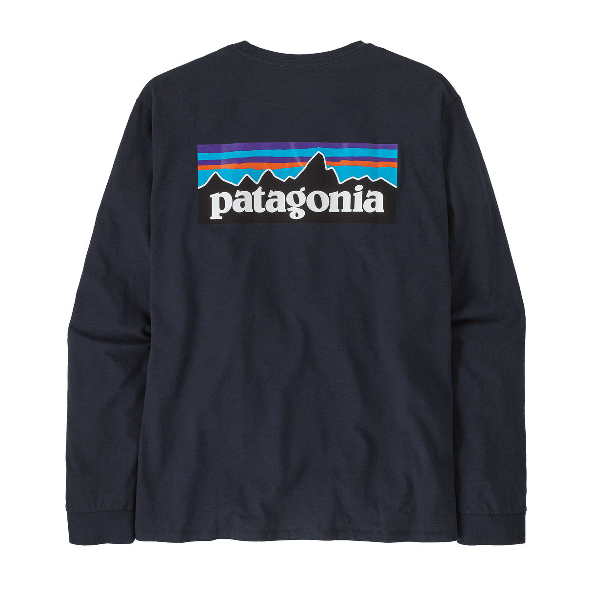 Patagonia Men's Long Sleeved P-6 Logo Responsibili-Tee New Navy / Small-New Navy / Medium-New Navy / Large-New Navy / X-Large-New Navy / XX-Large #- 53 Degrees North 