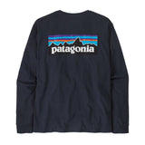Patagonia Men's Long Sleeved P-6 Logo Responsibili-Tee New Navy / Small-New Navy / Medium-New Navy / Large-New Navy / X-Large-New Navy / XX-Large #- 53 Degrees North 