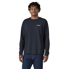 Patagonia Men's Long Sleeved P-6 Logo Responsibili-Tee New Navy / Small-New Navy / Medium-New Navy / Large-New Navy / X-Large-New Navy / XX-Large #- 53 Degrees North 