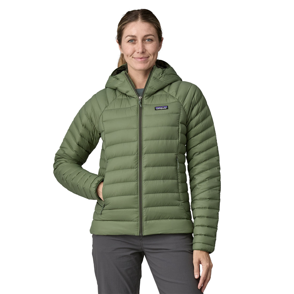 Patagonia Women's Down Sweater Hooded Jacket Clement Blue / X-Small-Clement Blue / Small-Clement Blue / Medium-Clement Blue / Large-Clement Blue / X-Large #- 53 Degrees North 