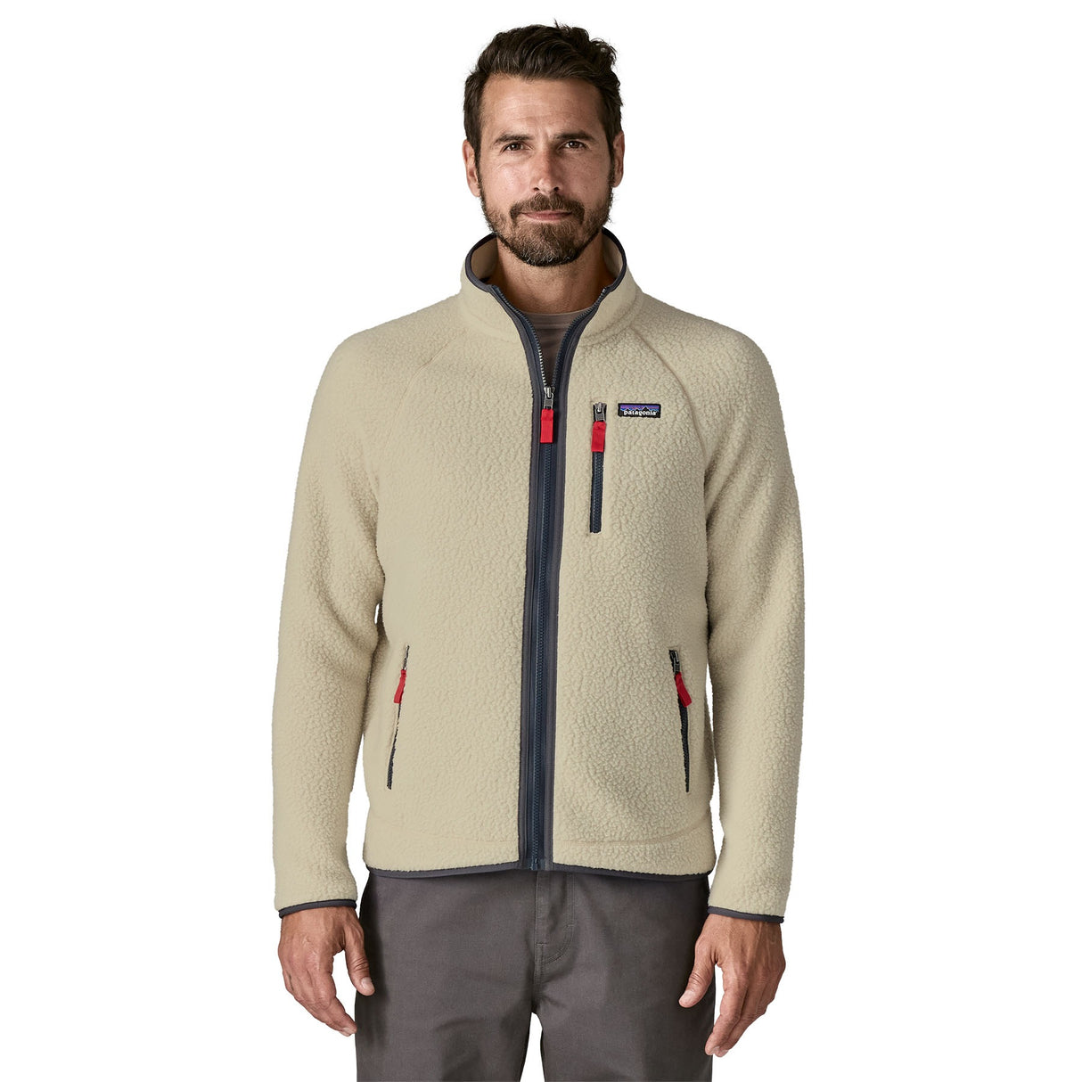 Patagonia Men's Retro Pile Fleece Jacket Pelican/Smolder Blue / Small-Pelican/Smolder Blue / Medium-Pelican/Smolder Blue / Large-Pelican/Smolder Blue / X-Large #- 53 Degrees North 