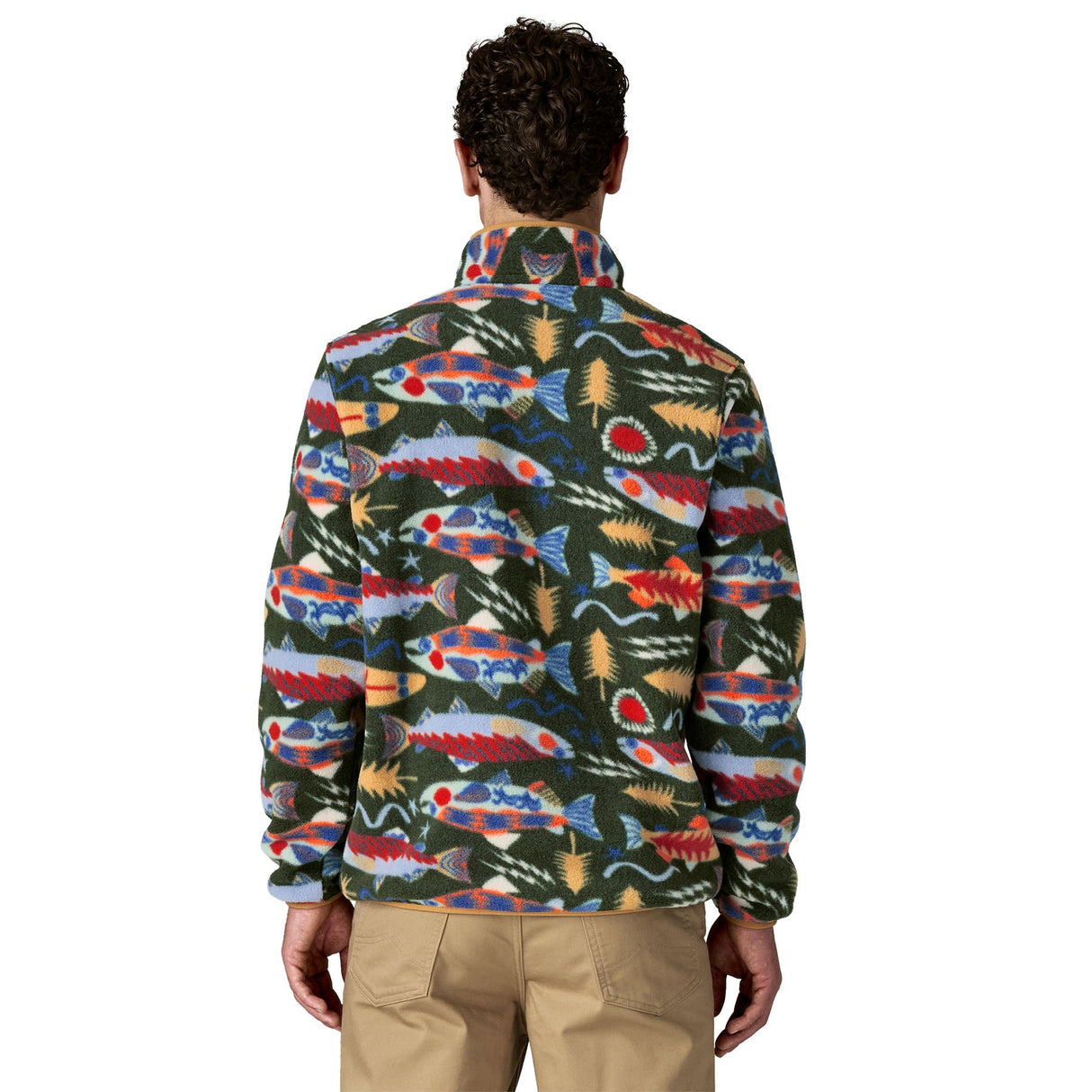 Patagonia Men's Lightweight Synch Snap-T Pullover Deer Brown / Small-Deer Brown / Medium-Deer Brown / Large-Deer Brown / X-Large-Salmon Energy/Old Growth green / Small #- 53 Degrees North 