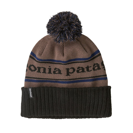 Patagonia Powder Town Beanie Park Stripe/Marlow Brown-Park Stripe/Barnacle Blue #- 53 Degrees North 