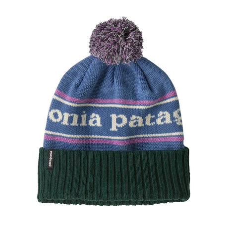 Patagonia Powder Town Beanie Park Stripe/Marlow Brown-Park Stripe/Barnacle Blue #- 53 Degrees North 
