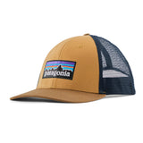 Patagonia P-6 Logo LoPro Trucker Hat Birch White-Barnacle Blue-Talon Gold-Abundant Blue-Heartleaf Green #- 53 Degrees North 