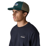Patagonia P-6 Logo Trucker Hat Cascade Green-Forge Grey-Potters Red-New Navy-Abundant Blue #- 53 Degrees North 