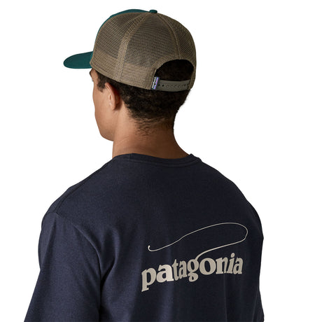 Patagonia P-6 Logo Trucker Hat Cascade Green-Forge Grey-Potters Red-New Navy-Abundant Blue #- 53 Degrees North 