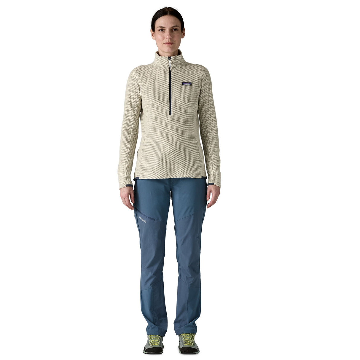 Patagonia Women's R1 Air Zip Neck Fleece Sweater Wool White / X-Small-Wool White / Small-Wool White / Medium-Wool White / Large-Wool White / X-Large #- 53 Degrees North 
