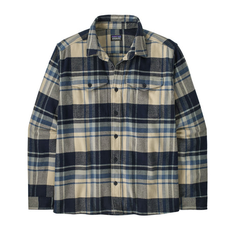Patagonia Men's Fjord Flannel Shirt Hibernate/Sunken Blue / Small-Hibernate/Sunken Blue / Medium-Hibernate/Sunken Blue / Large-Hibernate/Sunken Blue / X-Large-Hibernate/Sunken Blue / XX-Large #- 53 Degrees North 