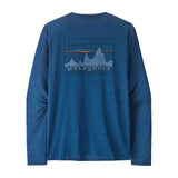 Patagonia Men's Long Sleeve Cap Cool Daily Graphic Shirt 73 Skyline/Clement Blue X-Dye / Small-73 Skyline/Clement Blue X-Dye / Medium-73 Skyline/Clement Blue X-Dye / Large-73 Skyline/Clement Blue X-Dye / X-Large-Unity Fitz/Vessel Blue X-Dye / Small #- 53 Degrees North 