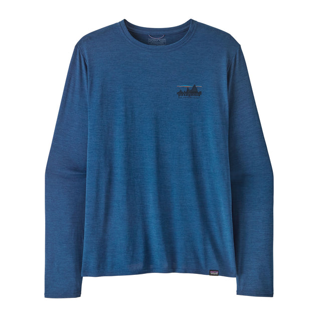 Patagonia Men's Long Sleeve Cap Cool Daily Graphic Shirt 73 Skyline/Clement Blue X-Dye / Small-73 Skyline/Clement Blue X-Dye / Medium-73 Skyline/Clement Blue X-Dye / Large-73 Skyline/Clement Blue X-Dye / X-Large-Unity Fitz/Vessel Blue X-Dye / Small #- 53 Degrees North 