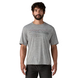 Patagonia Men's Cap Cool Daily Graphic T-Shirt Strataspire/Feather Grey / Small-Strataspire/Feather Grey / Medium-Strataspire/Feather Grey / Large-Strataspire/Feather Grey / X-Large-Strataspire/Ellwood Green X-Dye / Small #- 53 Degrees North 