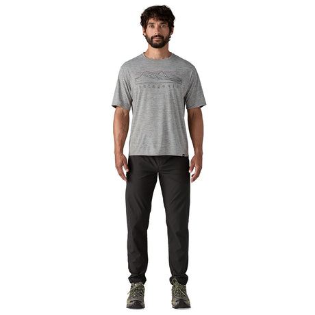 Patagonia Men's Cap Cool Daily Graphic T-Shirt Strataspire/Feather Grey / Small-Strataspire/Feather Grey / Medium-Strataspire/Feather Grey / Large-Strataspire/Feather Grey / X-Large-Strataspire/Ellwood Green X-Dye / Small #- 53 Degrees North 