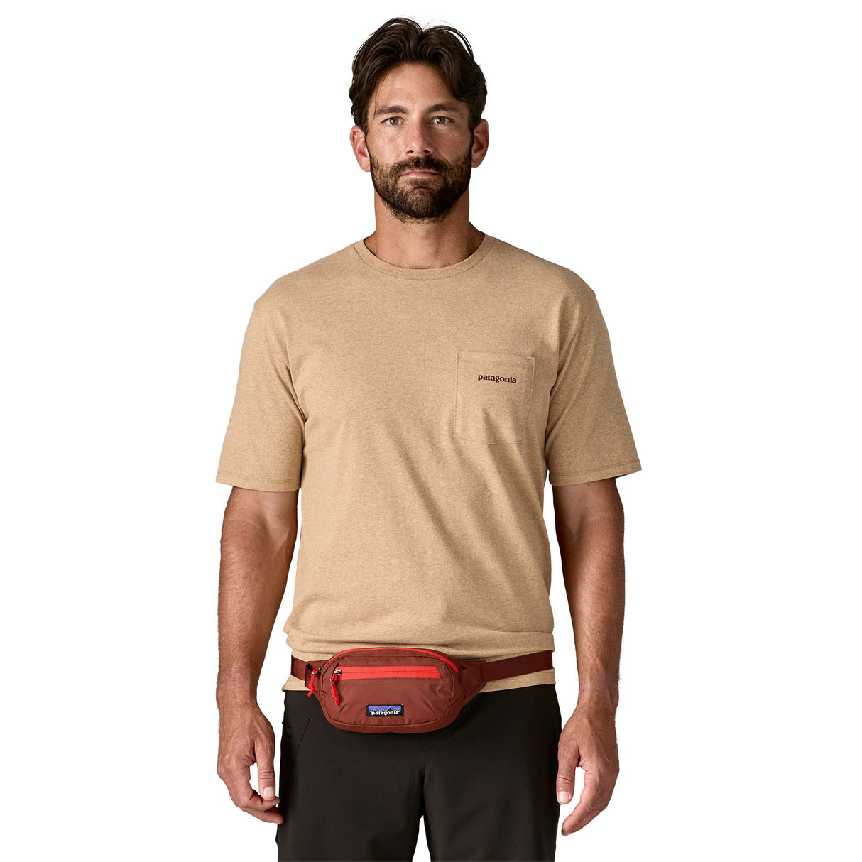 Patagonia Terravia Mini Hip Pack Patchwork/Barnacle Blue-Dried Vanilla-Patchwork/Noble Grey-Luminous Pink-Smolder Blue #- 53 Degrees North 