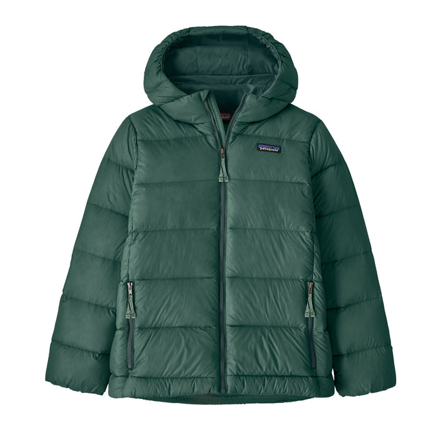 Patagonia Kids' Hi-Loft Down Sweater Hooded Jacket Cascade Green / Age 7-8-Cascade Green / Age 9-10-Cascade Green / Age 11-12-Cascade Green / Age 13-14-Cascade Green / Age 15-16 #- 53 Degrees North 