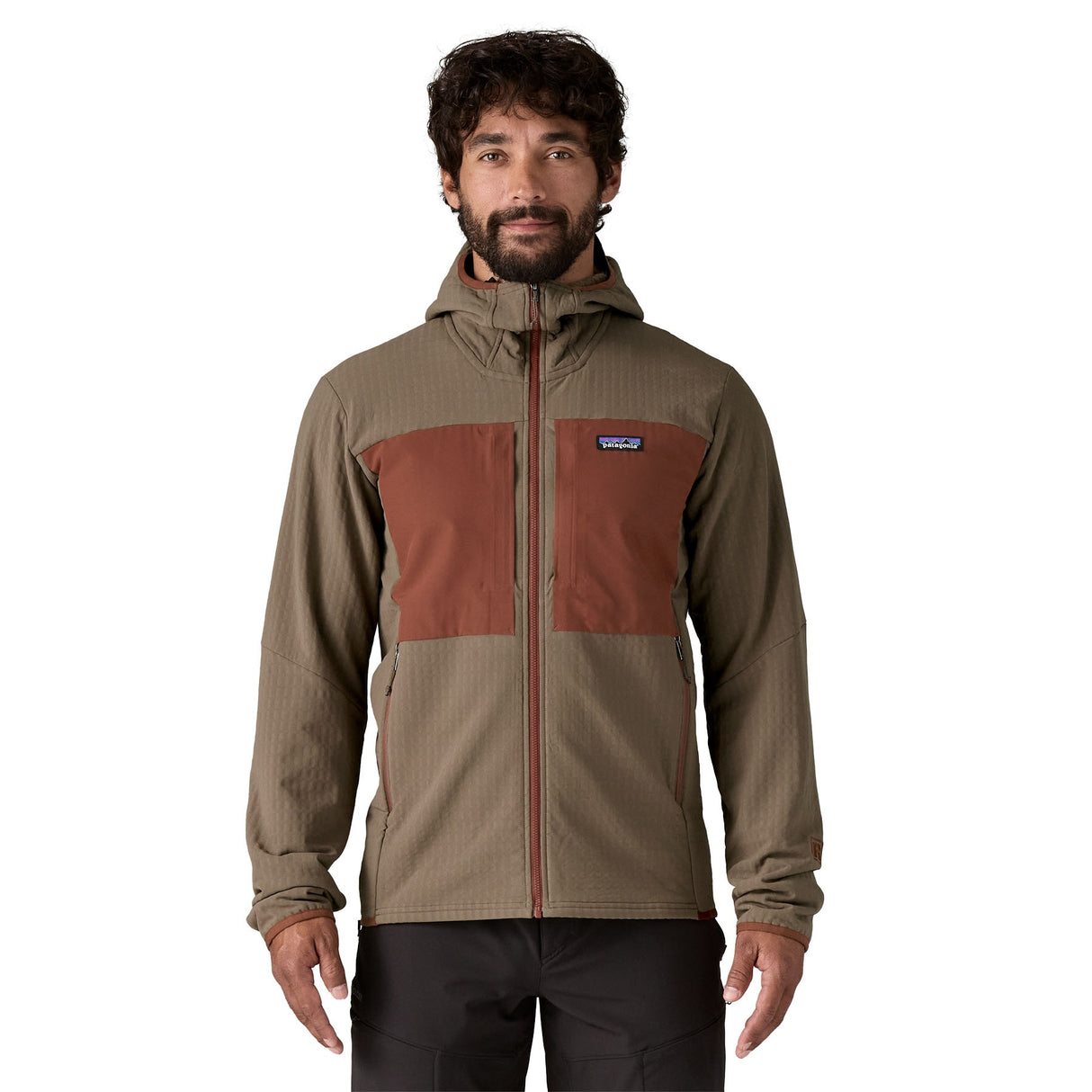 Patagonia Men's R2 TechFace Hooded Softshell Jacket Marlow Brown / Small-Marlow Brown / Medium-Marlow Brown / Large-Marlow Brown / X-Large-Clement Blue / Small #- 53 Degrees North 