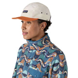 Patagonia P-6 Label Maclure Hat Birch White/Rock Melon-P-6 Label/Ink Black #- 53 Degrees North 