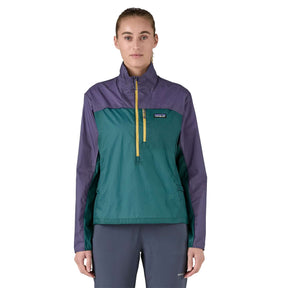 Patagonia Women's Houdini Stash 1/2 Zip Wind Shell Jacket Wetland Blue/Solstice Purple / X-Small-Wetland Blue/Solstice Purple / Small-Wetland Blue/Solstice Purple / Medium-Wetland Blue/Solstice Purple / Large-Wetland Blue/Solstice Purple / X-Large #- 53 Degrees North 