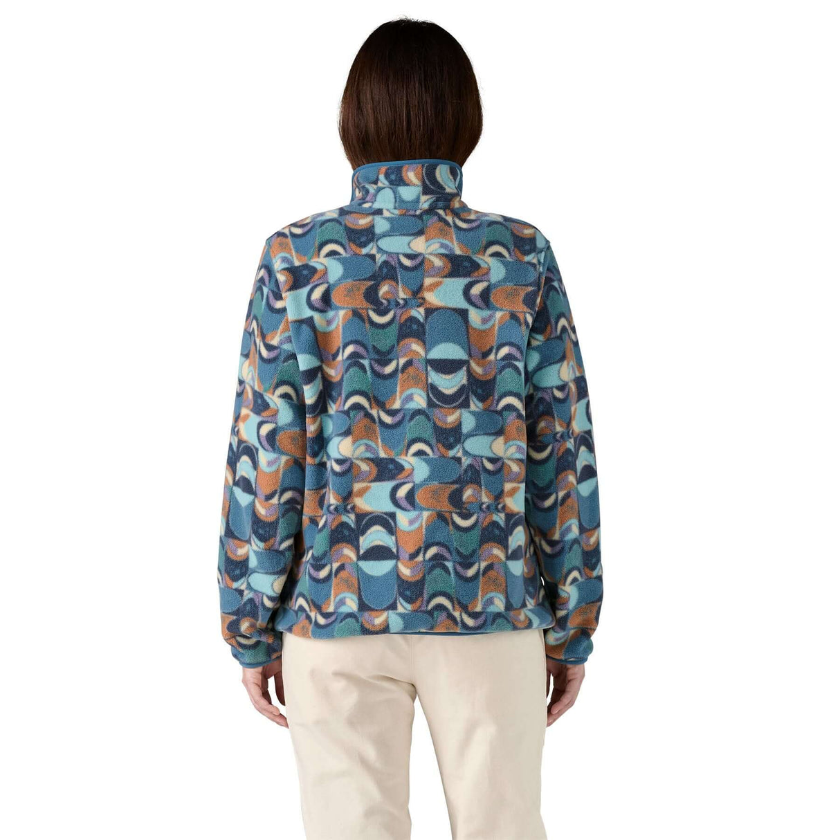Patagonia Women's Lightweight Synchilla Snap-T Pullover Swallowtail Geo/Still Blue / X-Small-Swallowtail Geo/Still Blue / Small-Swallowtail Geo/Still Blue / Medium-Swallowtail Geo/Still Blue / Large-Swallowtail Geo/Still Blue / X-Large #- 53 Degrees North 