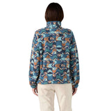 Patagonia Women's Lightweight Synchilla Snap-T Pullover Swallowtail Geo/Still Blue / X-Small-Swallowtail Geo/Still Blue / Small-Swallowtail Geo/Still Blue / Medium-Swallowtail Geo/Still Blue / Large-Swallowtail Geo/Still Blue / X-Large #- 53 Degrees North 