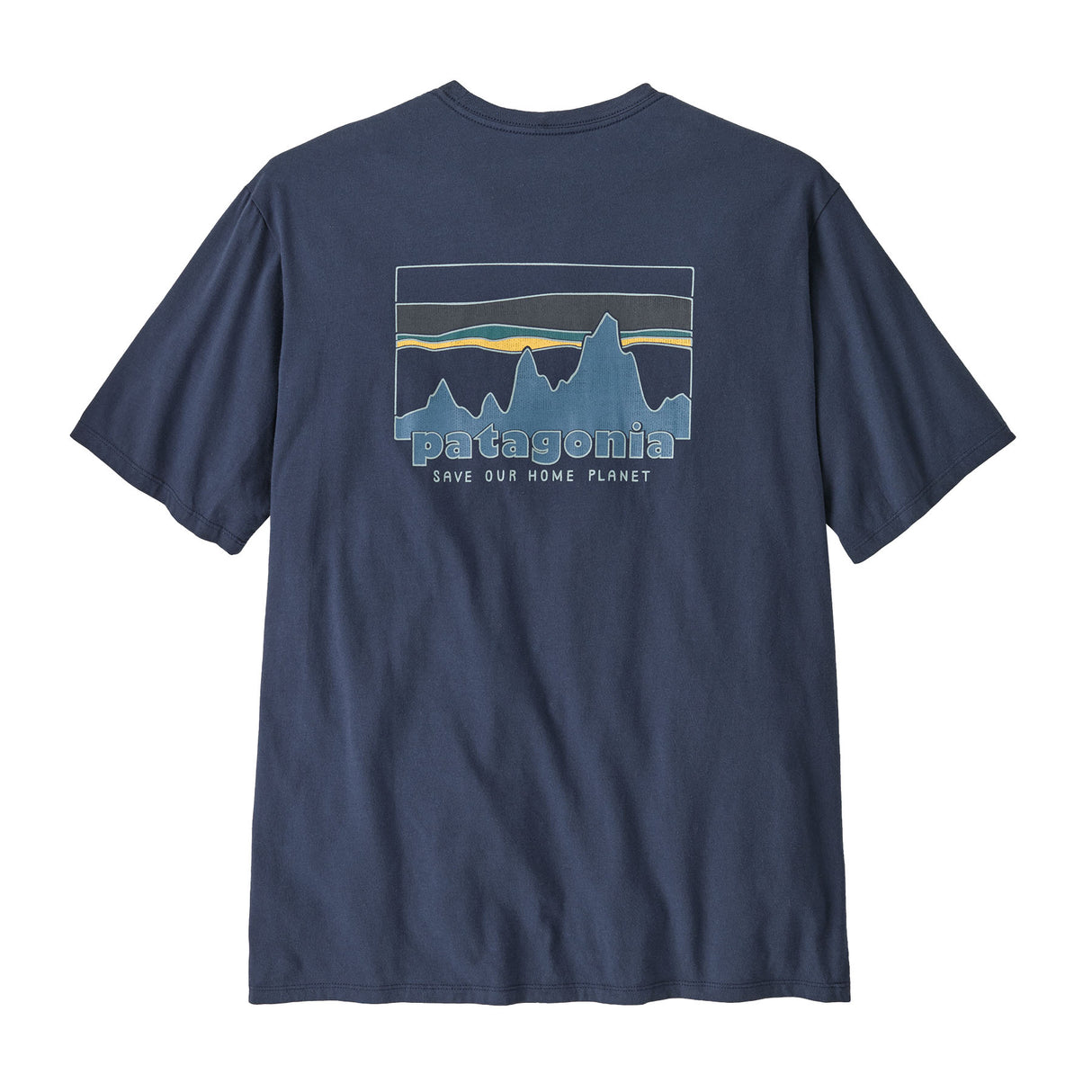 Patagonia Men's '73 Skyline Organic T-Shirt New Navy / Small-New Navy / Medium-New Navy / Large-New Navy / X-Large-New Navy / XX-Large #- 53 Degrees North 