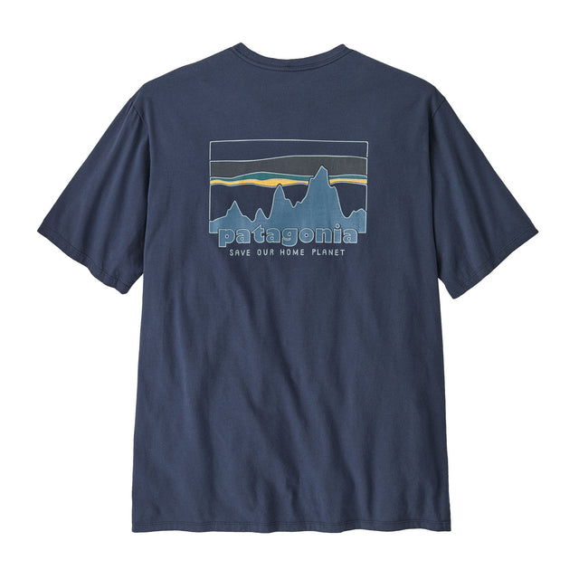 Patagonia Men's '73 Skyline Organic T-Shirt New Navy / Small-New Navy / Medium-New Navy / Large-New Navy / X-Large-New Navy / XX-Large #- 53 Degrees North 
