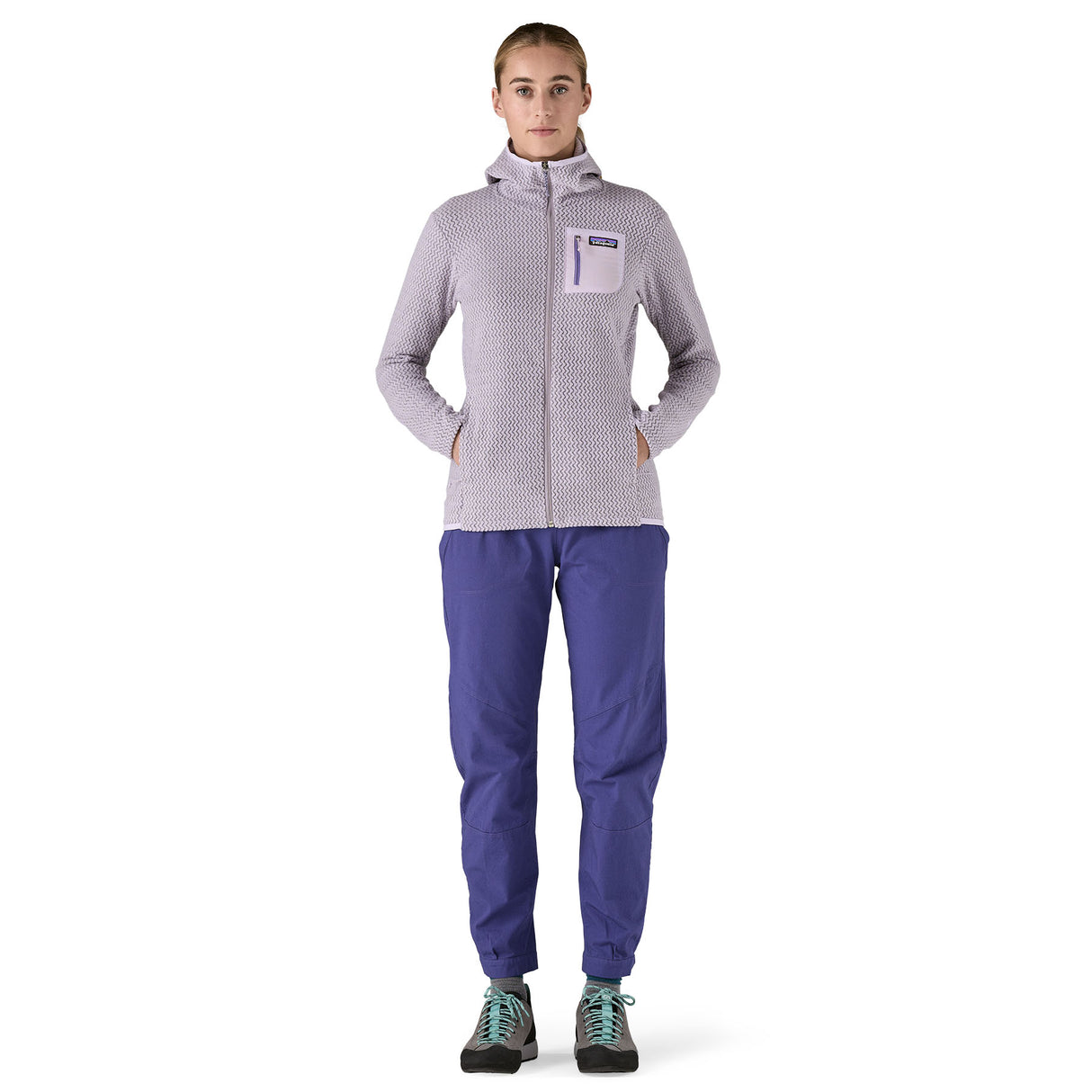 Patagonia Women's R1 Air Full-Zip Hooded Fleece Jacket Ellwood Green / X-Small-Ellwood Green / Small-Ellwood Green / Medium-Ellwood Green / Large-Ellwood Green / X-Large #- 53 Degrees North 