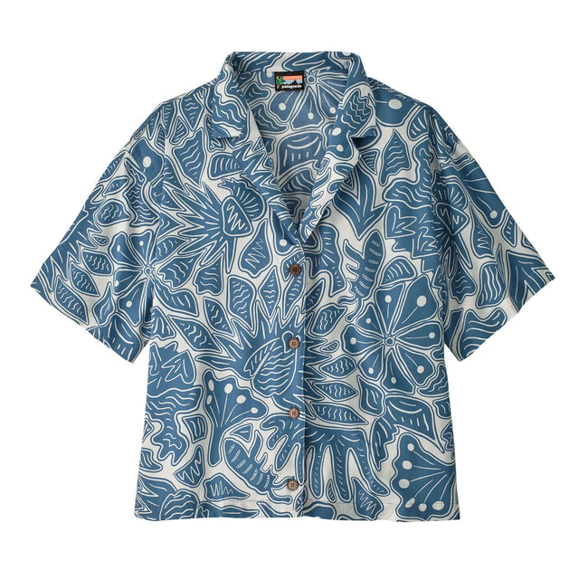 Patagonia Women's Tidal Threads Shirt Bees and Flowers/Still Blue / X-Small-Bees and Flowers/Still Blue / Small-Bees and Flowers/Still Blue / Medium-Bees and Flowers/Still Blue / Large-Bees and Flowers/Still Blue / X-Large #- 53 Degrees North 