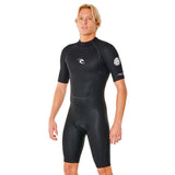 Ripcurl Men's Freelite 2mm Short Sleeve Back Zip Wetsuit Black / Small-Black / Medium-Black / Large-Black / X-Large-Black / XX-Large #- 53 Degrees North 